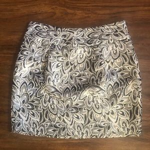 Loft Glitter Brocade Skirt NWOT